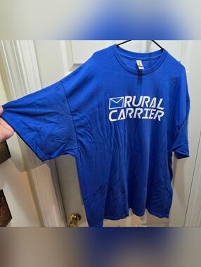 Gildan Royal Blue Short Sleeve Rural Carrier Logo Tee